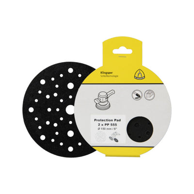 6" 150mm | Bufferschijf met klittenband (44 gaten)