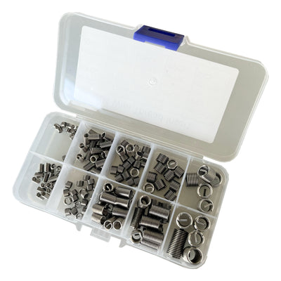 RVS helicoil assortiment | M3 t/m M8 | 150 stuks