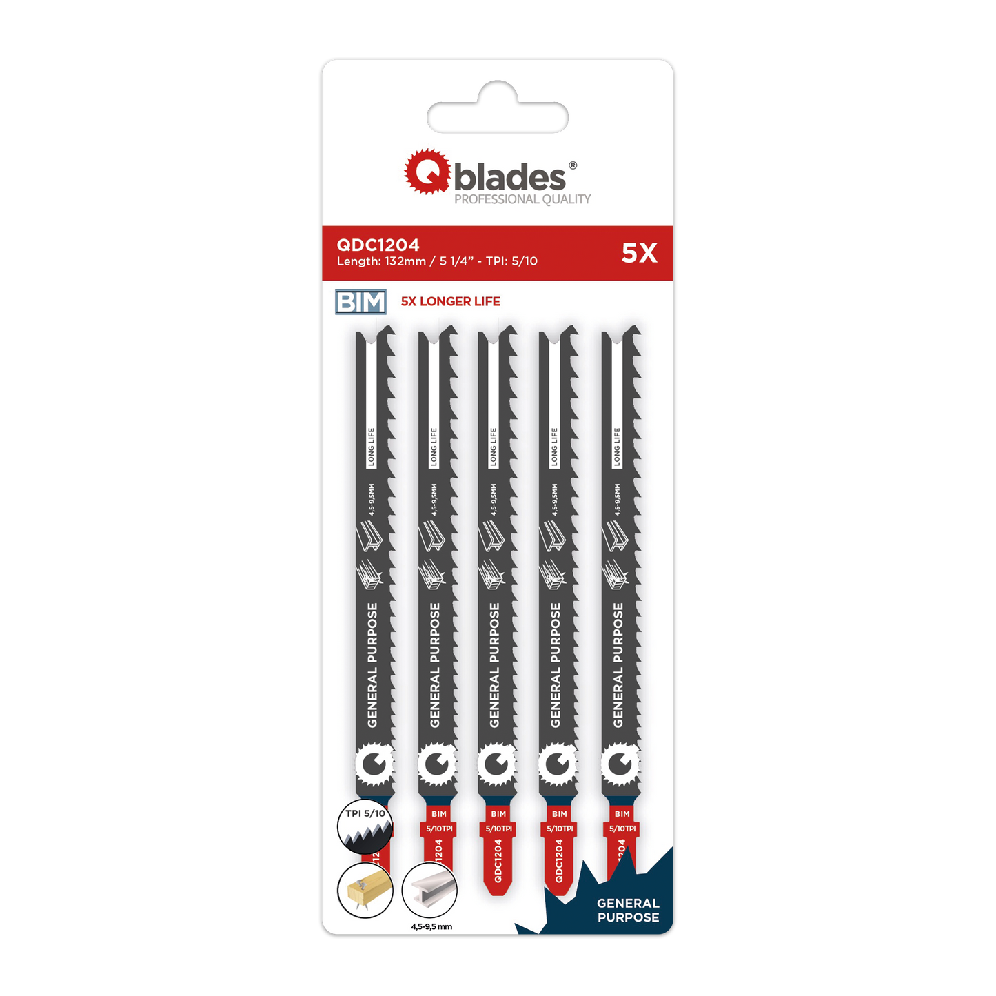 Qblades QDC1204 132mm | Decoupeerzaag | BIM