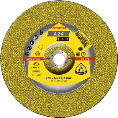 10x Afbraamschijf A 24 EX | Gekromd 230 x 6 x 22.23 mm