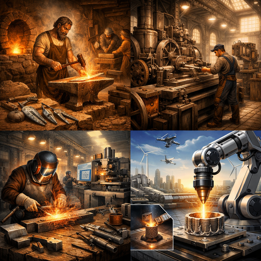 De geschiedenis van metaalbewerking