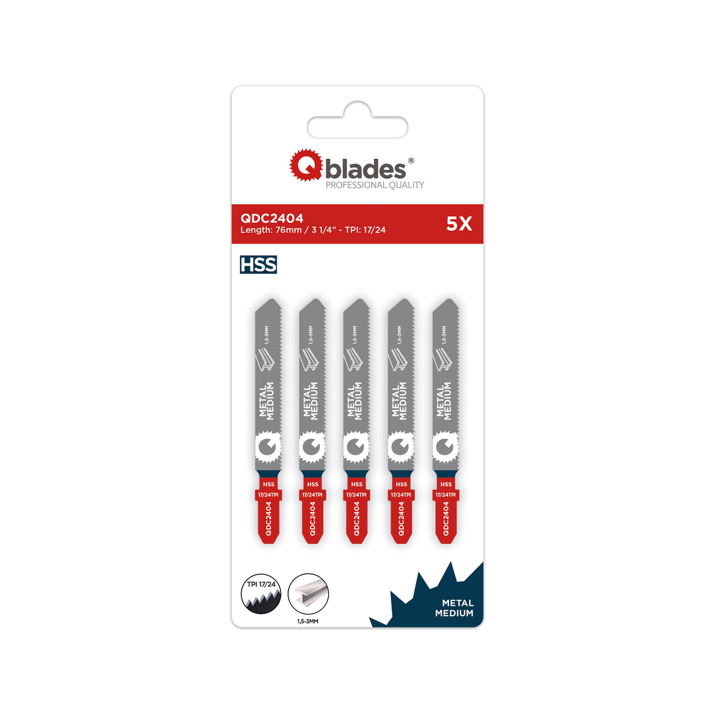 Qblades QDC2404 76mm | Decoupeerzaag | HSS